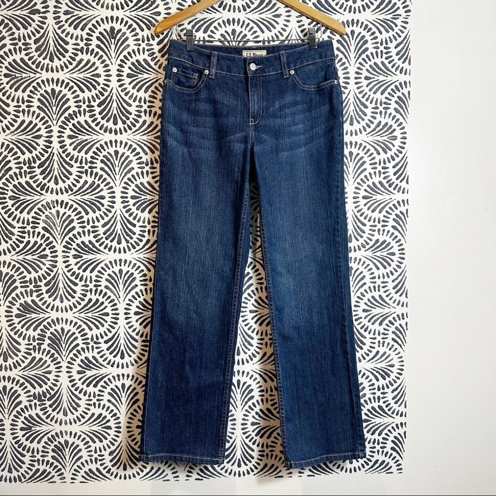 L.L. Bean Favorite Fit Straight Leg Denim Jeans